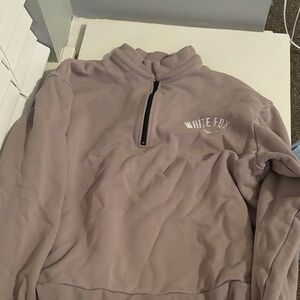 White Fox Boutique Mauve Half-Zip Jacket